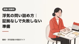 浮気の問い詰め方|証拠なしで失敗しない準備【2026年】